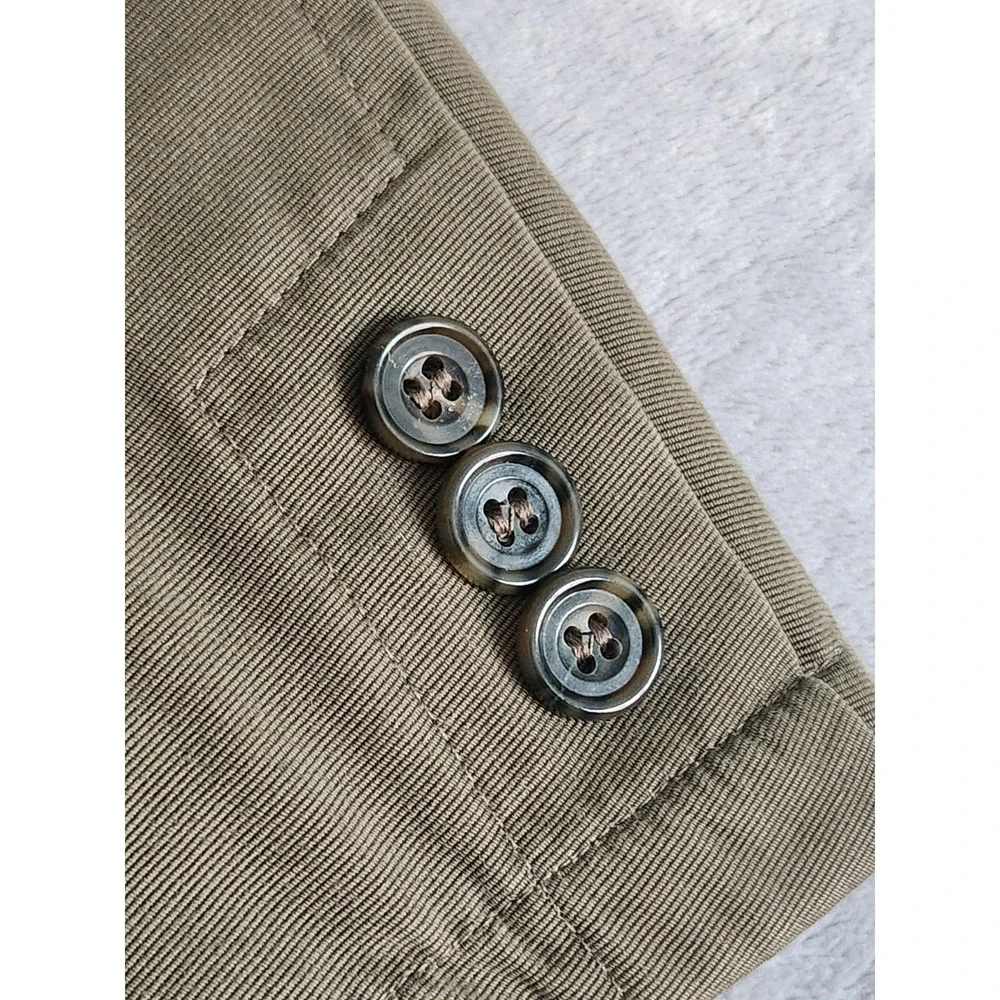 Boden Mens 100% Cotton Blazer Button Size 42R Jacket Smart Casual Brown Canvas